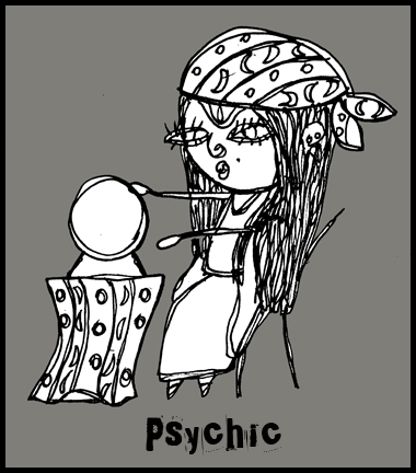 Psychic cartoon